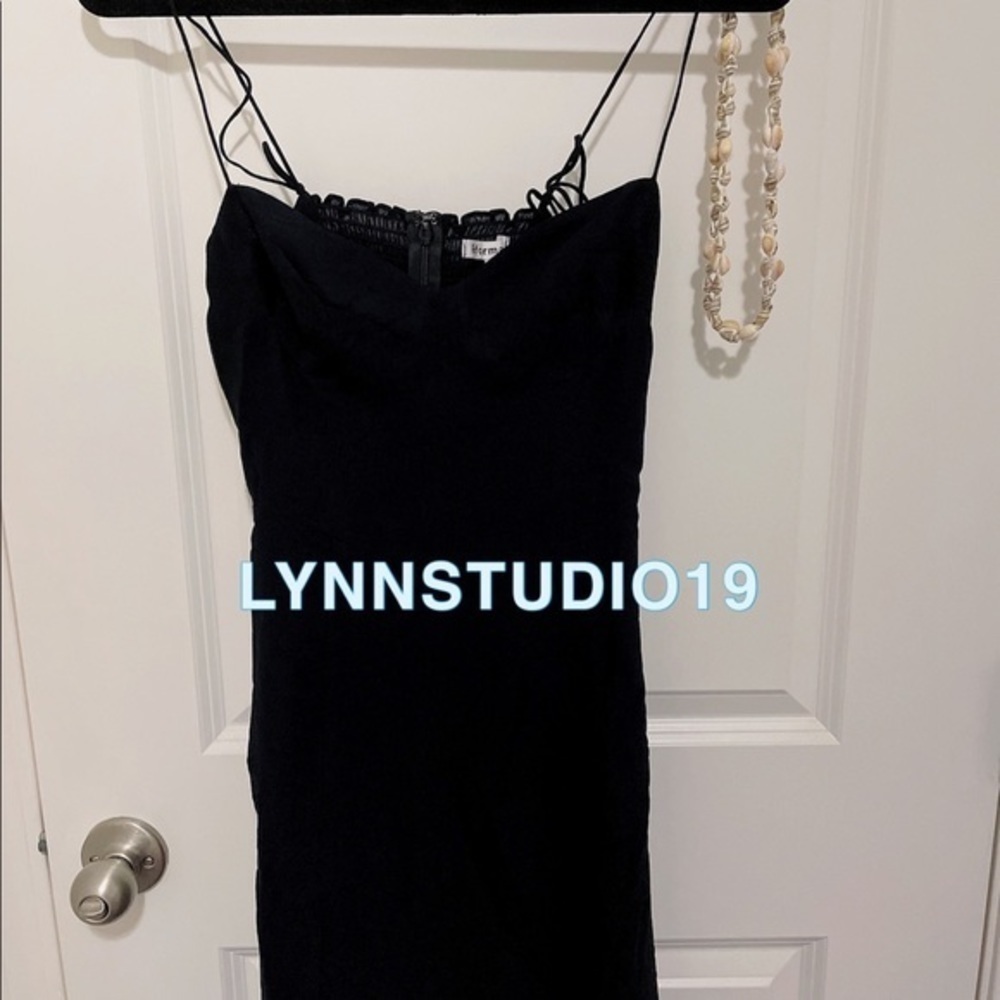 Reformation Juliette Dress Black - Picture 3 of 5